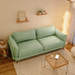 Pillow Top Arm Sofa 29.53" D x 27.56" H 3 -Seat Cushions Wooden Seating 83"L x 29.5"W x 28"H Mint Green Clearhalo 'furn' 'furn_sofas' 'Furniture' 'furniture_sofas' 'kitchen' 'kitchen_sofas' 'Living Room Furniture' 'Sofa' 'sofas' 4673314