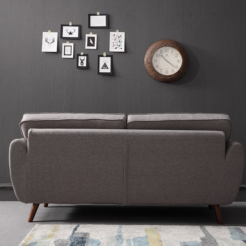 2/3 Seater Modernism Linen Standard Sofa Cushions Flared Arm Sofa Clearhalo 'furn' 'furn_sofas' 'Furniture' 'furniture_sofas' 'kitchen' 'kitchen_sofas' 'Living Room Furniture' 'Sofa' 'sofas' 4673334