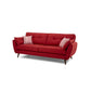 2/3 Seater Modernism Linen Standard Sofa Cushions Flared Arm Sofa Red Clearhalo 'furn' 'furn_sofas' 'Furniture' 'furniture_sofas' 'kitchen' 'kitchen_sofas' 'Living Room Furniture' 'Sofa' 'sofas' 4673344