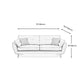 2/3 Seater Modernism Linen Standard Sofa Cushions Flared Arm Sofa Clearhalo 'furn' 'furn_sofas' 'Furniture' 'furniture_sofas' 'kitchen' 'kitchen_sofas' 'Living Room Furniture' 'Sofa' 'sofas' 4673346
