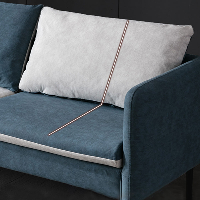 Faux Leather Cushions Sofa 61.02"/66.93" Wide Square Arm Loveseat Clearhalo 'furn' 'furn_sofas' 'Furniture' 'furniture_sofas' 'kitchen' 'kitchen_sofas' 'Living Room Furniture' 'Sofa' 'sofas' 4673355