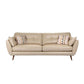 Modern Leather 4 Wood Legs Sofa Tufted Fabric Sofa for Living Room Beige Clearhalo 'furn' 'furn_sofas' 'Furniture' 'furniture_sofas' 'kitchen' 'kitchen_sofas' 'Living Room Furniture' 'Sofa' 'sofas' 4673368