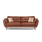 Modern Leather 4 Wood Legs Sofa Tufted Fabric Sofa for Living Room Camel Clearhalo 'furn' 'furn_sofas' 'Furniture' 'furniture_sofas' 'kitchen' 'kitchen_sofas' 'Living Room Furniture' 'Sofa' 'sofas' 4673369
