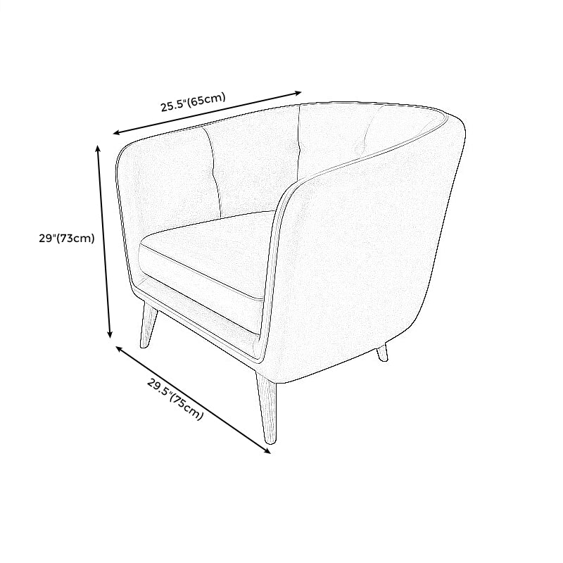 28.74"H Faux Leather Solid Color with Slope Arm for Bedroom Apartment Clearhalo 'furn' 'furn_sofas' 'Furniture' 'furniture_sofas' 'kitchen' 'kitchen_sofas' 'Living Room Furniture' 'Sofa' 'sofas' 4673394