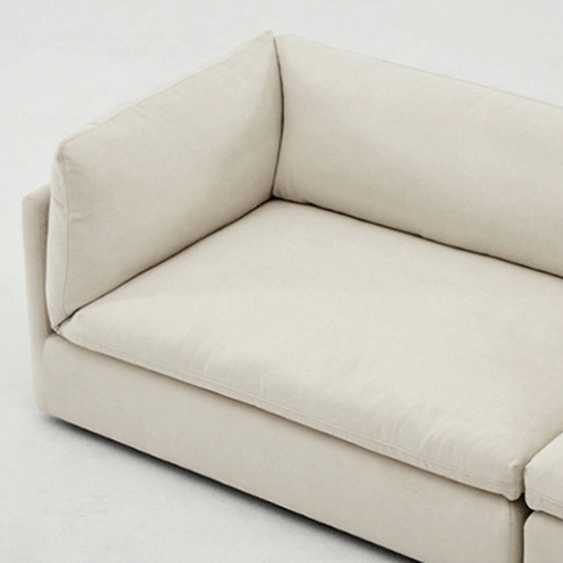 Modern Linen Tuxedo Arm Standard Sofa with Slipcovered for Living Room, Apartment Clearhalo 'furn' 'furn_sofas' 'Furniture' 'furniture_sofas' 'kitchen' 'kitchen_sofas' 'Living Room Furniture' 'Sofa' 'sofas' 4673457