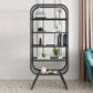 Closed Metal Bookcase Shelf Industrial Shelves for Study Room 39.4"L x 11.8"W x 70.9"H Black Clearhalo 'Bookcases' 'furn' 'furn_bookcases' 'Furniture' 'furniture_bookcases' 'kitchen' 'kitchen_bookcases' 'Living Room Furniture' 'Office Furniture' 4673480