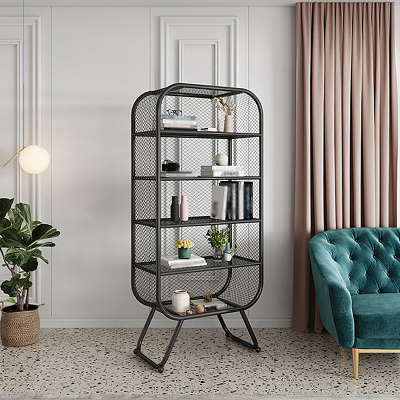 Closed Metal Bookcase Shelf Industrial Shelves for Study Room Clearhalo 'Bookcases' 'furn' 'furn_bookcases' 'Furniture' 'furniture_bookcases' 'kitchen' 'kitchen_bookcases' 'Living Room Furniture' 'Office Furniture' 4673490