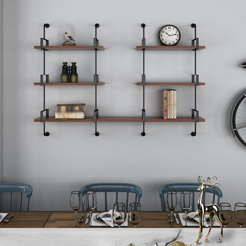 Wall Mounted Bookcase Shelf Industrial Rectangular Shelves for Study Room Clearhalo 'Bookcases' 'furn' 'furn_bookcases' 'Furniture' 'furniture_bookcases' 'kitchen' 'kitchen_bookcases' 'Living Room Furniture' 'Office Furniture' 4673519