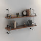 Wall Mounted Bookcase Shelf Industrial Rectangular Shelves for Study Room 39.4"L x 9.8"W x 30.7"H Clearhalo 'Bookcases' 'furn' 'furn_bookcases' 'Furniture' 'furniture_bookcases' 'kitchen' 'kitchen_bookcases' 'Living Room Furniture' 'Office Furniture' 4673520