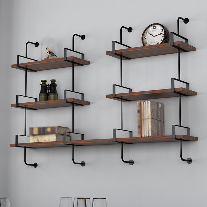 Wall Mounted Bookcase Shelf Industrial Rectangular Shelves for Study Room Clearhalo 'Bookcases' 'furn' 'furn_bookcases' 'Furniture' 'furniture_bookcases' 'kitchen' 'kitchen_bookcases' 'Living Room Furniture' 'Office Furniture' 4673523