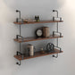 Wall Mounted Bookcase Shelf Industrial Rectangular Shelves for Study Room 39.4"L x 9.8"W x 43.3"H Clearhalo 'Bookcases' 'furn' 'furn_bookcases' 'Furniture' 'furniture_bookcases' 'kitchen' 'kitchen_bookcases' 'Living Room Furniture' 'Office Furniture' 4673524