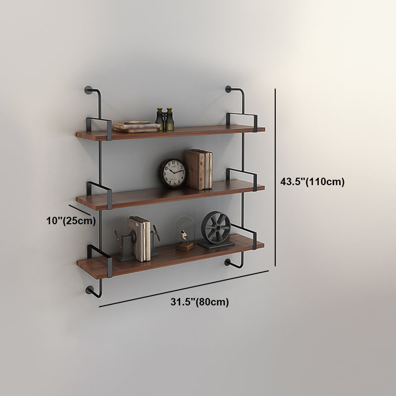Wall Mounted Bookcase Shelf Industrial Rectangular Shelves for Study Room Clearhalo 'Bookcases' 'furn' 'furn_bookcases' 'Furniture' 'furniture_bookcases' 'kitchen' 'kitchen_bookcases' 'Living Room Furniture' 'Office Furniture' 4673542