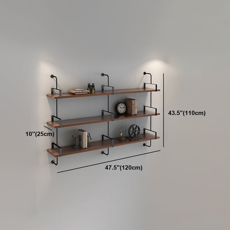 Wall Mounted Bookcase Shelf Industrial Rectangular Shelves for Study Room Clearhalo 'Bookcases' 'furn' 'furn_bookcases' 'Furniture' 'furniture_bookcases' 'kitchen' 'kitchen_bookcases' 'Living Room Furniture' 'Office Furniture' 4673544