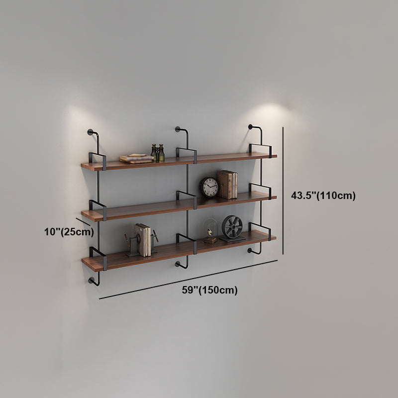 Wall Mounted Bookcase Shelf Industrial Rectangular Shelves for Study Room Clearhalo 'Bookcases' 'furn' 'furn_bookcases' 'Furniture' 'furniture_bookcases' 'kitchen' 'kitchen_bookcases' 'Living Room Furniture' 'Office Furniture' 4673545