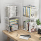 Contemporary Style Standard Bookcase Metal Vertical Bookshelf for Home Office Clearhalo 'Bookcases' 'furn' 'furn_bookcases' 'Furniture' 'furniture_bookcases' 'kitchen' 'kitchen_bookcases' 'Living Room Furniture' 'Office Furniture' 4673548