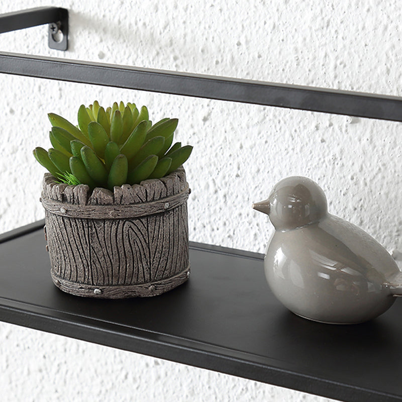 Industrial Style Metal Bookcase Wall Mounted Rectangular Shelves Clearhalo 'Bookcases' 'furn' 'furn_bookcases' 'Furniture' 'furniture_bookcases' 'kitchen' 'kitchen_bookcases' 'Living Room Furniture' 'Office Furniture' 4673581