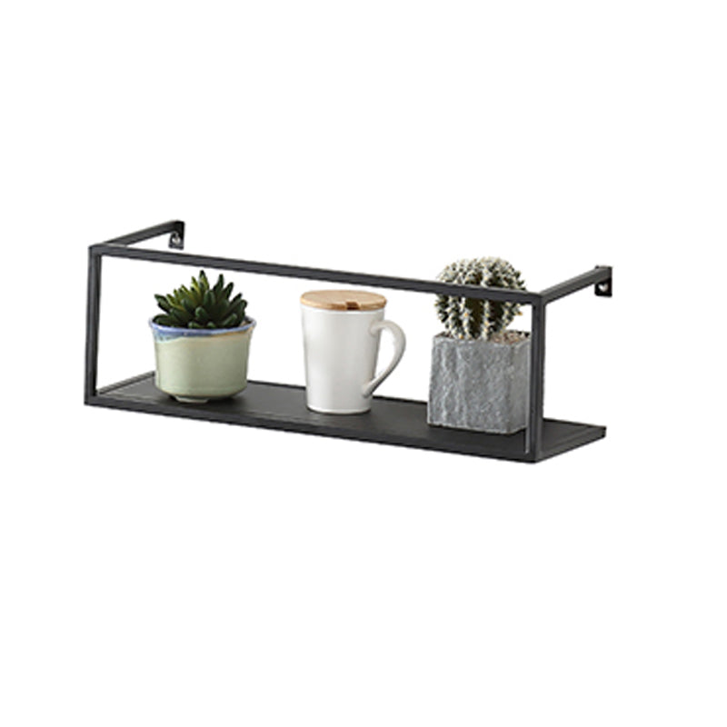 Industrial Style Metal Bookcase Wall Mounted Rectangular Shelves Clearhalo 'Bookcases' 'furn' 'furn_bookcases' 'Furniture' 'furniture_bookcases' 'kitchen' 'kitchen_bookcases' 'Living Room Furniture' 'Office Furniture' 4673585