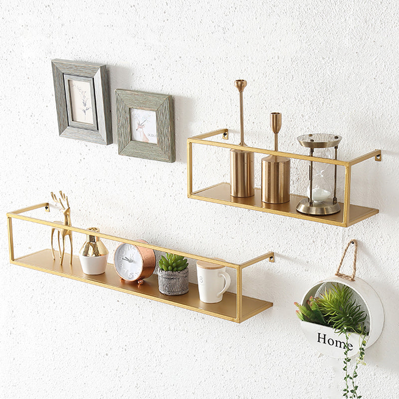 Industrial Style Metal Bookcase Wall Mounted Rectangular Shelves Clearhalo 'Bookcases' 'furn' 'furn_bookcases' 'Furniture' 'furniture_bookcases' 'kitchen' 'kitchen_bookcases' 'Living Room Furniture' 'Office Furniture' 4673593
