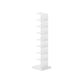 Metal Geometric Bookcase Contemporary Style Vertical Book Shelf 13.8"L x 13.8"W x 56.7"H White Clearhalo 'Bookcases' 'furn' 'furn_bookcases' 'Furniture' 'furniture_bookcases' 'kitchen' 'kitchen_bookcases' 'Living Room Furniture' 'Office Furniture' 4673609