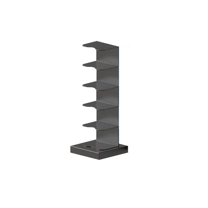 Metal Geometric Bookcase Contemporary Style Vertical Book Shelf 13.8"L x 13.8"W x 36.6"H Black Clearhalo 'Bookcases' 'furn' 'furn_bookcases' 'Furniture' 'furniture_bookcases' 'kitchen' 'kitchen_bookcases' 'Living Room Furniture' 'Office Furniture' 4673618