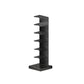Metal Geometric Bookcase Contemporary Style Vertical Book Shelf 13.8"L x 13.8"W x 42.9"H Black Clearhalo 'Bookcases' 'furn' 'furn_bookcases' 'Furniture' 'furniture_bookcases' 'kitchen' 'kitchen_bookcases' 'Living Room Furniture' 'Office Furniture' 4673619