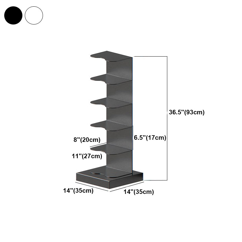 Metal Geometric Bookcase Contemporary Style Vertical Book Shelf Clearhalo 'Bookcases' 'furn' 'furn_bookcases' 'Furniture' 'furniture_bookcases' 'kitchen' 'kitchen_bookcases' 'Living Room Furniture' 'Office Furniture' 4673621