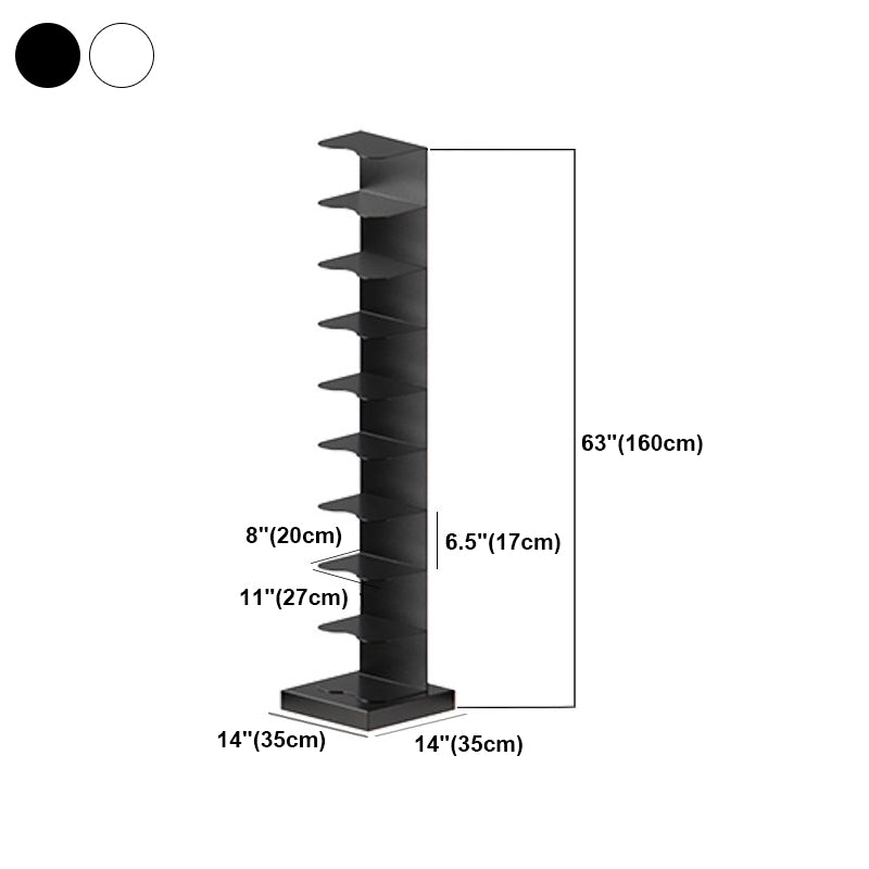Metal Geometric Bookcase Contemporary Style Vertical Book Shelf Clearhalo 'Bookcases' 'furn' 'furn_bookcases' 'Furniture' 'furniture_bookcases' 'kitchen' 'kitchen_bookcases' 'Living Room Furniture' 'Office Furniture' 4673625