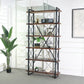 Industrial Style Etagere Bookshelf Open Shelf Bookcase with Rectangular Shelves Clearhalo 'Bookcases' 'furn' 'furn_bookcases' 'Furniture' 'furniture_bookcases' 'kitchen' 'kitchen_bookcases' 'Living Room Furniture' 'Office Furniture' 4673630