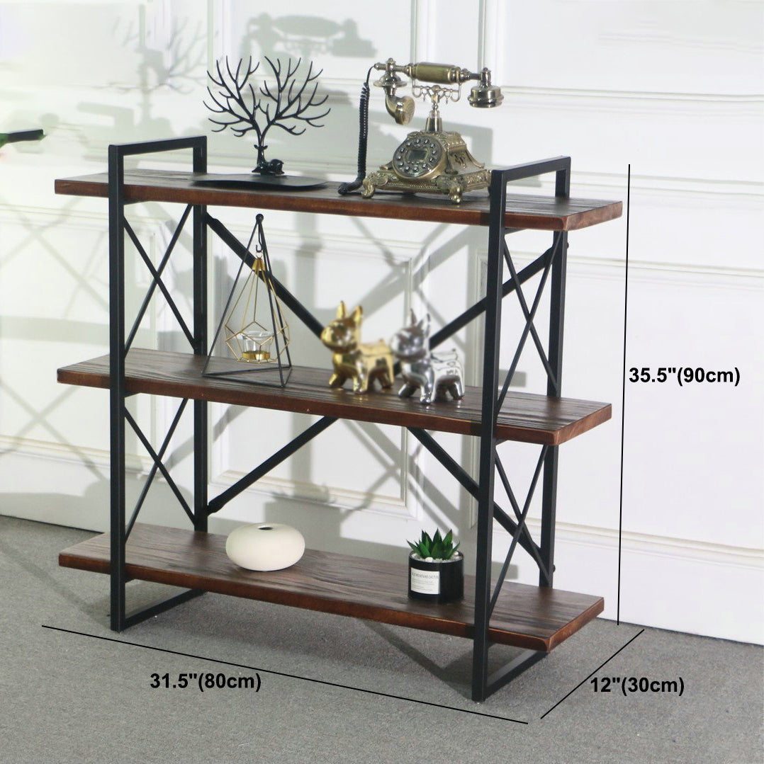 Industrial Style Etagere Bookshelf Open Shelf Bookcase with Rectangular Shelves Clearhalo 'Bookcases' 'furn' 'furn_bookcases' 'Furniture' 'furniture_bookcases' 'kitchen' 'kitchen_bookcases' 'Living Room Furniture' 'Office Furniture' 4673641