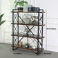 Industrial Style Etagere Bookshelf Open Shelf Bookcase with Rectangular Shelves Clearhalo 'Bookcases' 'furn' 'furn_bookcases' 'Furniture' 'furniture_bookcases' 'kitchen' 'kitchen_bookcases' 'Living Room Furniture' 'Office Furniture' 4673645