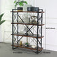 Industrial Style Etagere Bookshelf Open Shelf Bookcase with Rectangular Shelves Clearhalo 'Bookcases' 'furn' 'furn_bookcases' 'Furniture' 'furniture_bookcases' 'kitchen' 'kitchen_bookcases' 'Living Room Furniture' 'Office Furniture' 4673647