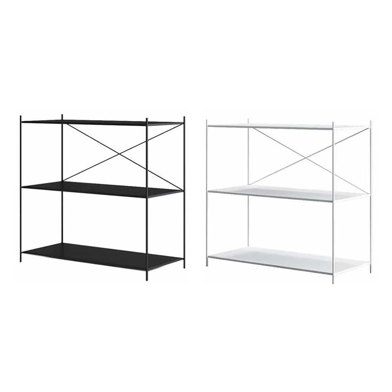 Modern Metal Bookcase Shelf Rectangular Open Bookcase with Shelves Clearhalo 'Bookcases' 'furn' 'furn_bookcases' 'Furniture' 'furniture_bookcases' 'kitchen' 'kitchen_bookcases' 'Living Room Furniture' 'Office Furniture' 4673673