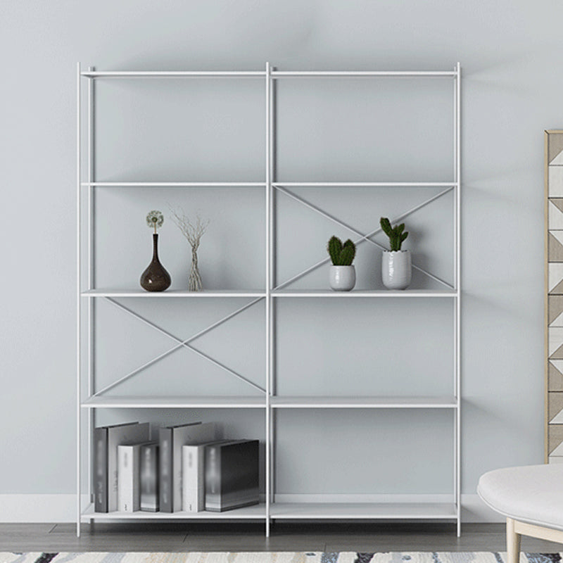 Modern Metal Bookcase Shelf Rectangular Open Bookcase with Shelves Clearhalo 'Bookcases' 'furn' 'furn_bookcases' 'Furniture' 'furniture_bookcases' 'kitchen' 'kitchen_bookcases' 'Living Room Furniture' 'Office Furniture' 4673676