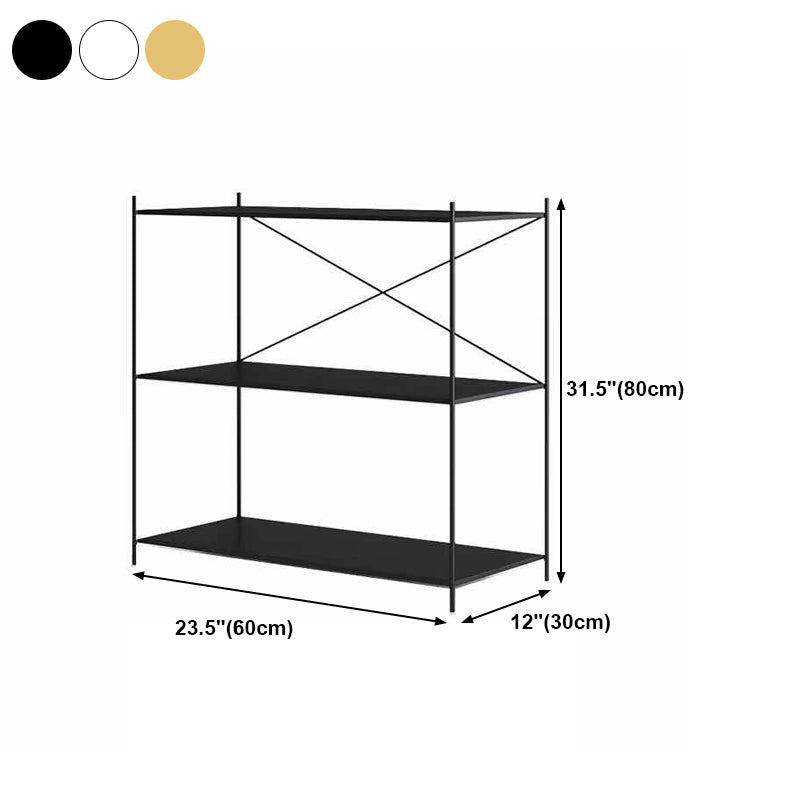 Modern Metal Bookcase Shelf Rectangular Open Bookcase with Shelves Clearhalo 'Bookcases' 'furn' 'furn_bookcases' 'Furniture' 'furniture_bookcases' 'kitchen' 'kitchen_bookcases' 'Living Room Furniture' 'Office Furniture' 4673680