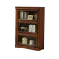 Contemporary Oak Wood Standard Bookcase Brown Shelf with Glass Doors Clearhalo 'Bookcases' 'furn' 'furn_bookcases' 'Furniture' 'furniture_bookcases' 'kitchen' 'kitchen_bookcases' 'Living Room Furniture' 'Office Furniture' 4673688
