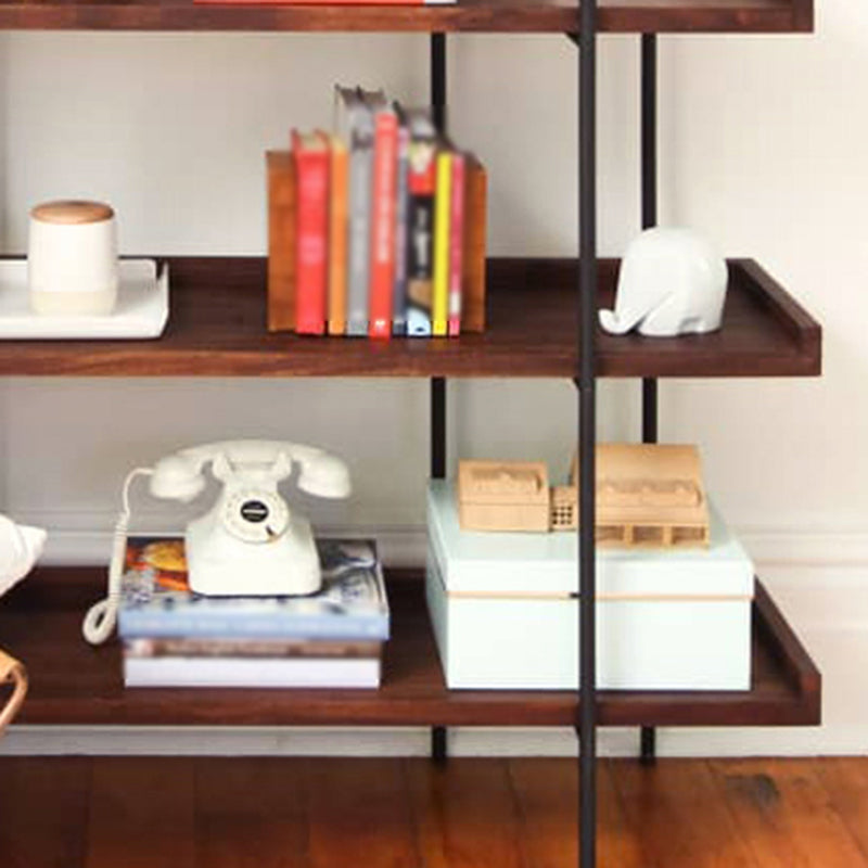 Industrial Style Open Bookshelf Etagere Shelf Bookcase with Rectangular Shelves Clearhalo 'Bookcases' 'furn' 'furn_bookcases' 'Furniture' 'furniture_bookcases' 'kitchen' 'kitchen_bookcases' 'Living Room Furniture' 'Office Furniture' 4673711