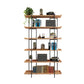 Industrial Style Open Bookshelf Etagere Shelf Bookcase with Rectangular Shelves Natural Clearhalo 'Bookcases' 'furn' 'furn_bookcases' 'Furniture' 'furniture_bookcases' 'kitchen' 'kitchen_bookcases' 'Living Room Furniture' 'Office Furniture' 4673715