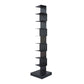 Modern Style Steel Bookshelf Vertical Shelf Bookcase for Home 13.8"L x 13.8"W x 63.4"H Black Clearhalo 'Bookcases' 'furn' 'furn_bookcases' 'Furniture' 'furniture_bookcases' 'kitchen' 'kitchen_bookcases' 'Living Room Furniture' 'Office Furniture' 4673748