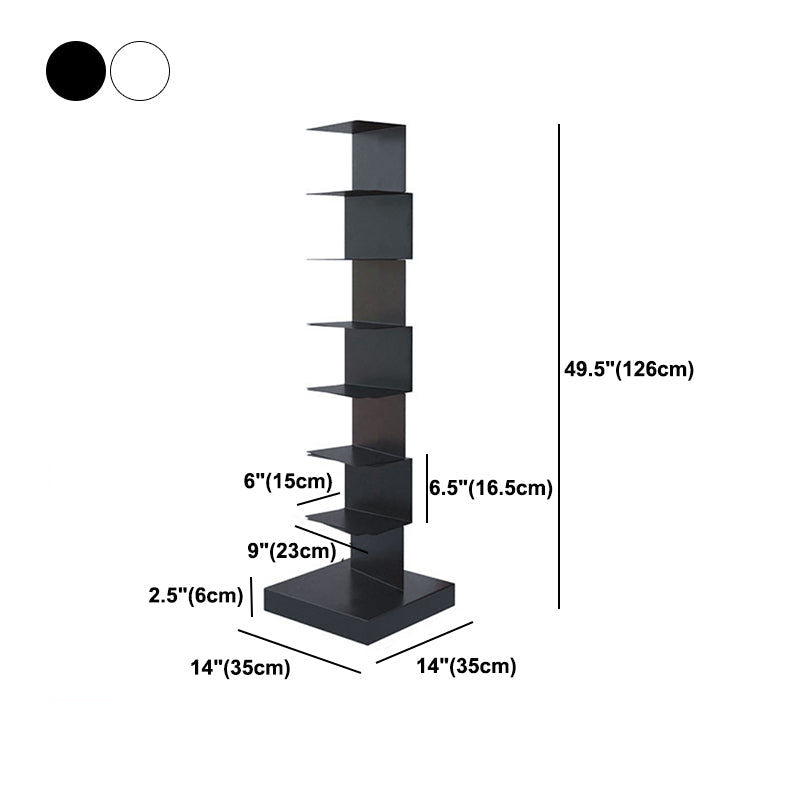 Modern Style Steel Bookshelf Vertical Shelf Bookcase for Home Clearhalo 'Bookcases' 'furn' 'furn_bookcases' 'Furniture' 'furniture_bookcases' 'kitchen' 'kitchen_bookcases' 'Living Room Furniture' 'Office Furniture' 4673752