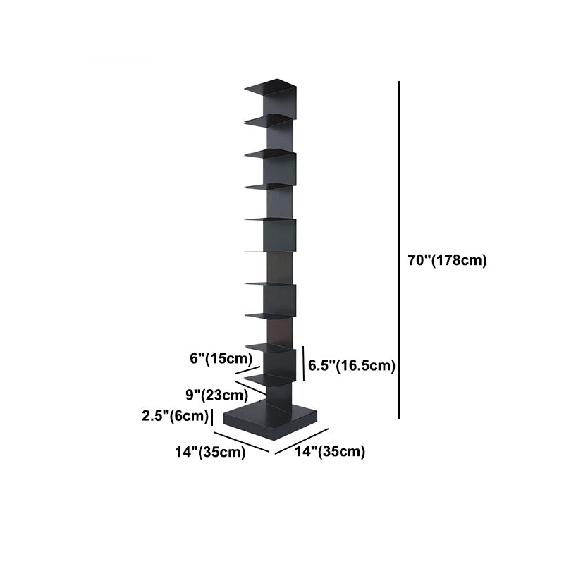 Modern Style Steel Bookshelf Vertical Shelf Bookcase for Home Clearhalo 'Bookcases' 'furn' 'furn_bookcases' 'Furniture' 'furniture_bookcases' 'kitchen' 'kitchen_bookcases' 'Living Room Furniture' 'Office Furniture' 4673755