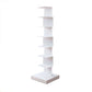 Open Metal Bookcase Shelf Modern Style with Rectangular Shelves 13.8"L x 13.8"W x 49.6"H White Clearhalo 'Bookcases' 'furn' 'furn_bookcases' 'Furniture' 'furniture_bookcases' 'kitchen' 'kitchen_bookcases' 'Living Room Furniture' 'Office Furniture' 4673766