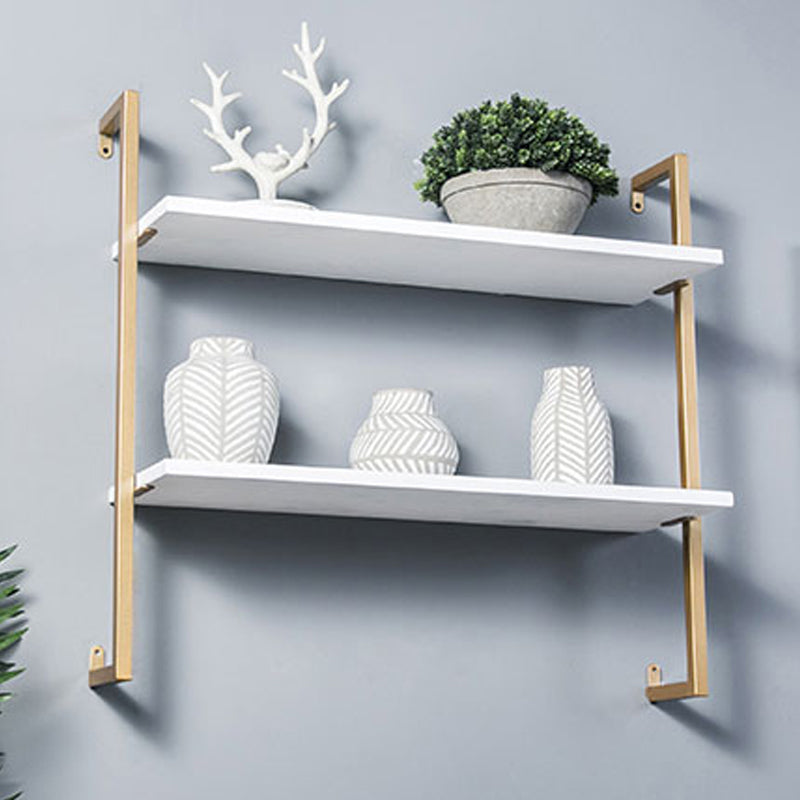 Contemporary Wall Unit Bookshelf with Iron Frame Manufactured Wood Shelf Clearhalo 'Bookcases' 'furn' 'furn_bookcases' 'Furniture' 'furniture_bookcases' 'kitchen' 'kitchen_bookcases' 'Living Room Furniture' 'Office Furniture' 4673804