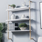 Contemporary Wall Unit Bookshelf with Iron Frame Manufactured Wood Shelf Clearhalo 'Bookcases' 'furn' 'furn_bookcases' 'Furniture' 'furniture_bookcases' 'kitchen' 'kitchen_bookcases' 'Living Room Furniture' 'Office Furniture' 4673805