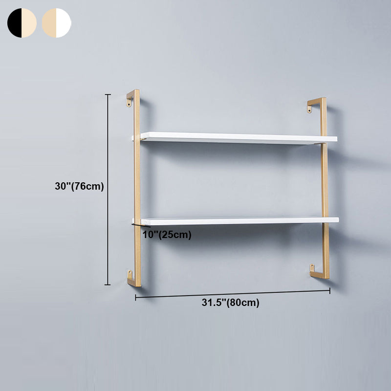 Contemporary Wall Unit Bookshelf with Iron Frame Manufactured Wood Shelf Clearhalo 'Bookcases' 'furn' 'furn_bookcases' 'Furniture' 'furniture_bookcases' 'kitchen' 'kitchen_bookcases' 'Living Room Furniture' 'Office Furniture' 4673828
