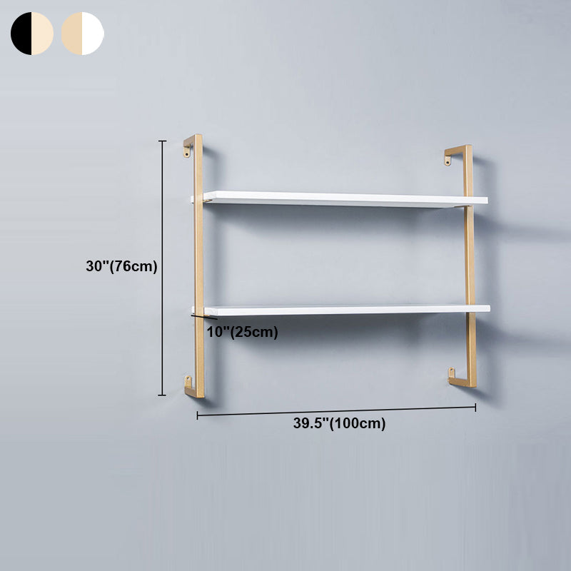 Contemporary Wall Unit Bookshelf with Iron Frame Manufactured Wood Shelf Clearhalo 'Bookcases' 'furn' 'furn_bookcases' 'Furniture' 'furniture_bookcases' 'kitchen' 'kitchen_bookcases' 'Living Room Furniture' 'Office Furniture' 4673829