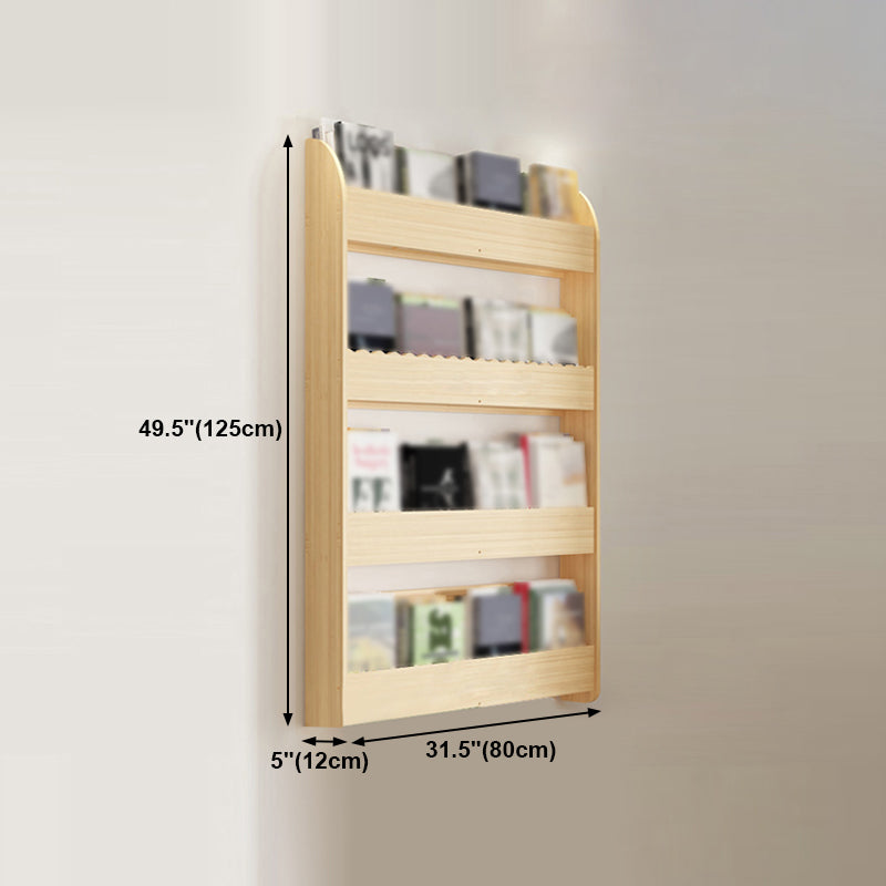 1/2/3/4-Shelf Modern Wall Unit Bookshelf Natural Pine Wood Bookshelf Clearhalo 'Bookcases' 'furn' 'furn_bookcases' 'Furniture' 'furniture_bookcases' 'kitchen' 'kitchen_bookcases' 'Living Room Furniture' 'Office Furniture' 4673864