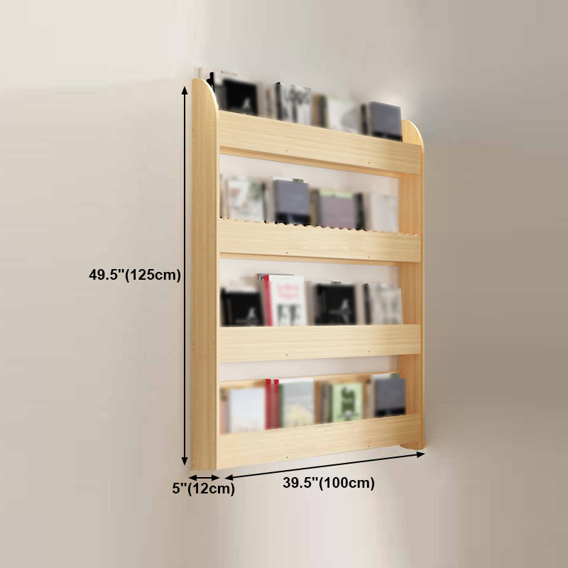 1/2/3/4-Shelf Modern Wall Unit Bookshelf Natural Pine Wood Bookshelf Clearhalo 'Bookcases' 'furn' 'furn_bookcases' 'Furniture' 'furniture_bookcases' 'kitchen' 'kitchen_bookcases' 'Living Room Furniture' 'Office Furniture' 4673865