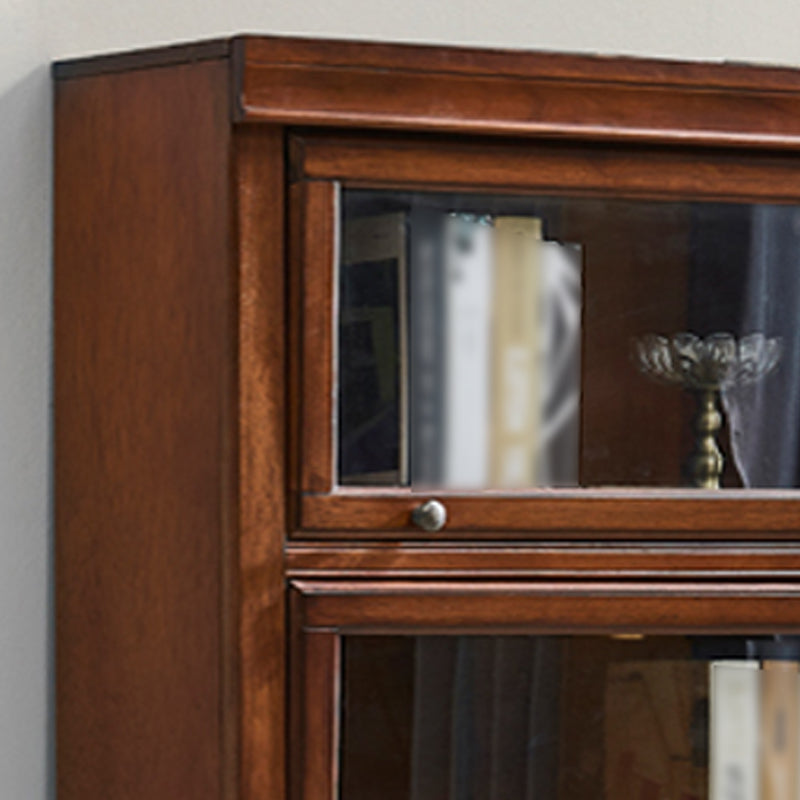 Minimalist Closed Back Bookcase in Solid Wood Material Shelve Clearhalo 'Bookcases' 'furn' 'furn_bookcases' 'Furniture' 'furniture_bookcases' 'kitchen' 'kitchen_bookcases' 'Living Room Furniture' 'Office Furniture' 4673869