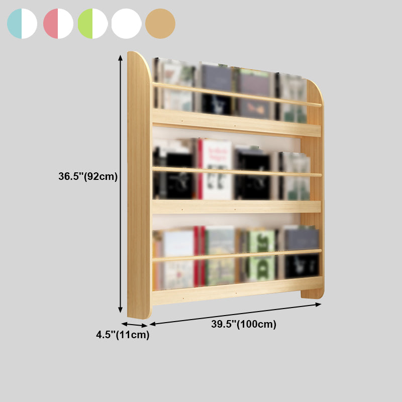 3-Shelf Wooden Floating Bookcase Contemporary Wall Mounted Bookshelf Clearhalo 'Bookcases' 'furn' 'furn_bookcases' 'Furniture' 'furniture_bookcases' 'kitchen' 'kitchen_bookcases' 'Living Room Furniture' 'Office Furniture' 4673908
