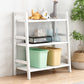 Contemporary Ladder Bookcase Wooden Open Back Bookshelf with Shelves for Home 27.6"L x 14.2"W x 36.2"H White Clearhalo 'Bookcases' 'furn' 'furn_bookcases' 'Furniture' 'furniture_bookcases' 'kitchen' 'kitchen_bookcases' 'Living Room Furniture' 'Office Furniture' 4673925
